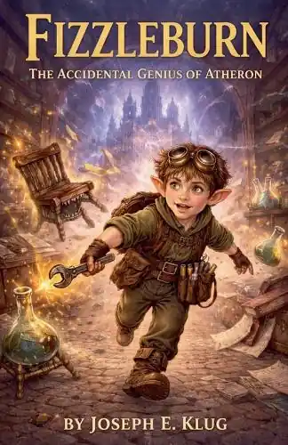 Spedito Oggi Fizzleburn The Accidental Genius of Atheron Joseph E Klug 9798233375170